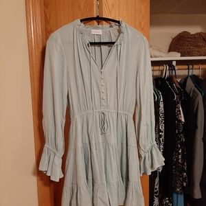 Stolen Hearts Boho style Dress Size M Mint Green